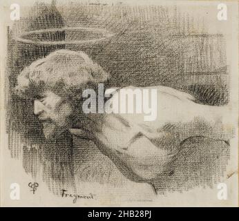 Étude pour 'la décapitation de Saint-Jean-Baptiste', Charles Sprague Pearce, American, 1851-1914, crayon sur papier,env.1881, feuille: 6 1/8 x 7 po., 15,6 x 17,8 cm, américain, christianisme, crayon, dessin,Exécution, lignes fines, halo, martyr, Nouveau Testament,prédicateur, prophète, art religieux, saint Banque D'Images