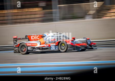 28, IDEC SPORT, FRA, Oreca 07 - Gibson, Paul Lafargue (FRA), Paul Loup Chatin (FRA), Jean-Eric Vergne (FRA) 2021 European le Mans Series, le Castellet Banque D'Images