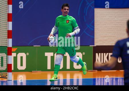 Zeist, pays-Bas.16th décembre 2021.ZEIST, PAYS-BAS - DÉCEMBRE 16: Gardien de but Manuel Kuijk des pays-Bas pendant le match international du tournoi de Futsal masculin entre la France et les pays-Bas au campus de KNVB le 16 décembre 2021 à Zeist, pays-Bas (photo de Marcel ter Bals/Orange Pictures) crédit: Orange pics BV/Alay Live News Banque D'Images