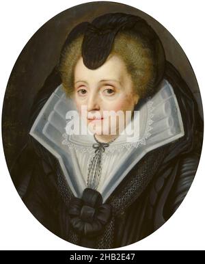 Portrait de Louise de Coligny 1555-1620, Michiel Jansz van Mierevelt, atelier de Banque D'Images