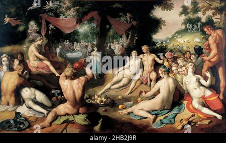 Le mariage de Peleus et Thetis, Cornelis Cornelisz van Haarlem, c.1592 - 1593 Banque D'Images