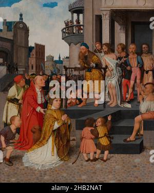 Christ montré au peuple, Jan Mostaert, Netherlandish du Nord, actif c.1475–1555/56, c.1515,Huile sur panneau, fabriqué aux pays-Bas, en Europe, peintures, 21 15/16 x 18 5/8 po.(55,7 x 47,3 cm Banque D'Images