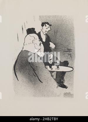 Ducarre aux Ambassadeurs, de la série 'café concert', Henri de Toulouse-Lautrec, français, 1864–1901, 1893,Lithographie, faite à Paris, Île-de-France, France, Europe,Tirages, image : 10 1/8 x 7 5/8 cm(25,7 × 19,4 cm Banque D'Images