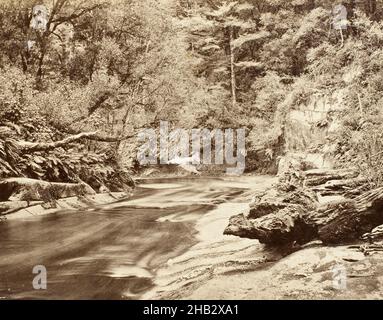 Gorge de Mongarewa, studio Burton Brothers, studio de photographie, 1870s, Dunedin,photographie Banque D'Images