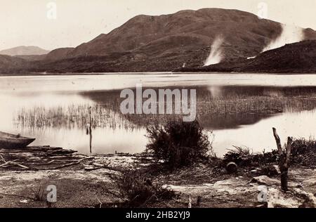 Rotomahana, studio Burton Brothers, studio de photographie, 1870s, Dunedin,photographie Banque D'Images