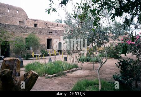 Château d'Aqaba, Château de Mamluk, Aqaba, Jordanie, forteresse des croisés en 1998 Banque D'Images