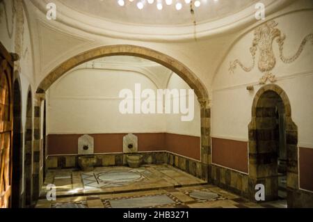 Intérieur Beit Eddine, Beit ed-dine, Palais Beiteddine d'Emir Béchir, Chouf, Liban 1998 Banque D'Images