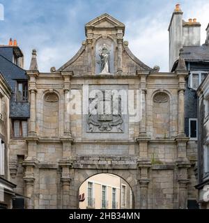 Vannes, Bretagne, vieille ville, porte Saint-Vincent dans le centre historique Banque D'Images