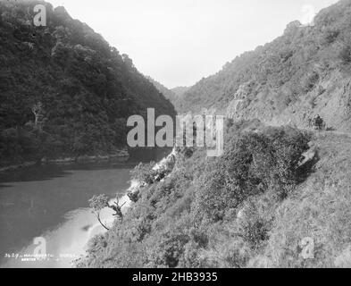 Manawatu gorge, studio Burton Brothers, studio de photographie, Nouvelle-Zélande, photographie en noir et blanc Banque D'Images