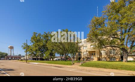 Pittsburg, Texas, États-Unis - 26 septembre 2021 : le palais de justice du comté de Camp Banque D'Images