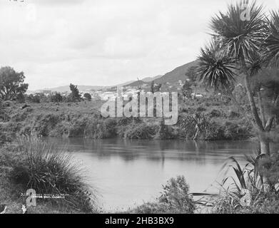 Thames River, te Aroha, Burton Brothers studio, studio de photographie, Nouvelle-Zélande,photographie en noir et blanc Banque D'Images