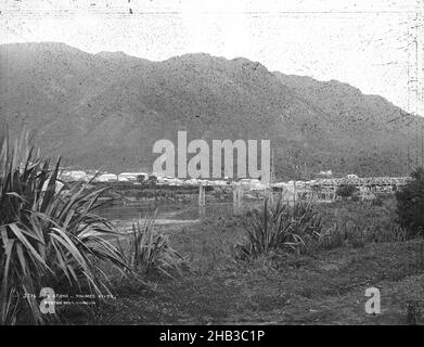 Te Aroha, Thames River, studio Burton Brothers, studio de photographie, Nouvelle-Zélande,photographie en noir et blanc Banque D'Images