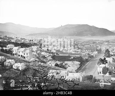 Dunedin du sud-ouest, studio Burton Brothers, studio de photographie, 1870s, Dunedin,photographie en noir et blanc Banque D'Images