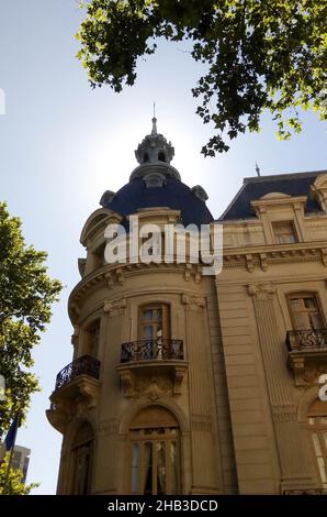 Bâtiment néoclassique de l'ambassade de France à Buenos Aires, Argentine Banque D'Images