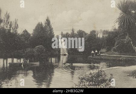 Jardins de Ngaire, Nouvelle-Zélande, studio Muir & Moodie, 1909, Eltham Banque D'Images