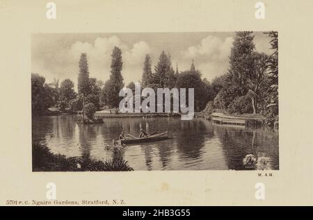 Jardins de Ngaire, Nouvelle-Zélande, studio Muir & Moodie, 1909, Eltham Banque D'Images