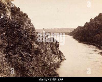 Gorge de Manawatu, studio Burton Brothers, studio de photographie, Dunedin, photographie en noir et blanc Banque D'Images