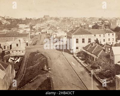 Auckland, Burton Brothers studio, studio de photographie, 1880s, Dunedin,photographie en noir et blanc Banque D'Images