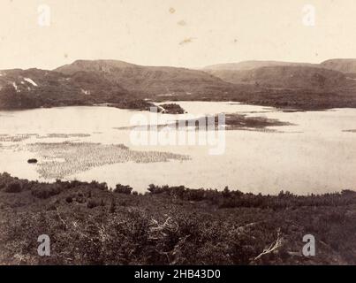 Rotomahana, studio Burton Brothers, studio de photographie, Dunedin, photographie en noir et blanc Banque D'Images