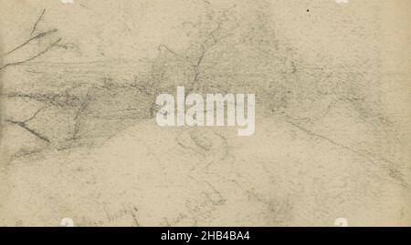 Feuille 3 recto à partir d'un carnet d'esquisses de 25 feuilles, Hill, Willem Cornelis RIP, 1892 Banque D'Images