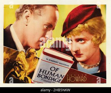 LESLIE HOWARD et BETTE DAVIS in DE LA SERVITUDE HUMAINE (1934), dirigé par JOHN CROMWELL.Crédit : RKO / Album Banque D'Images