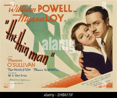 WILLIAM POWELL et MYRNA LOY dans LE MINCE HOMME (1934), dirigé par W. S. VAN DYKE.Crédit: M.G.M./ Album Banque D'Images