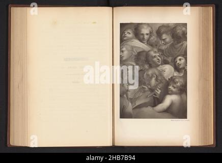 Photoréproduction d'un imprimé après un tableau, représentant un chœur d'anges, fabricant: Anonyme, anonyme, c.1870 - avant 1876, papier, hauteur 168 mm × largeur 119 mm Banque D'Images