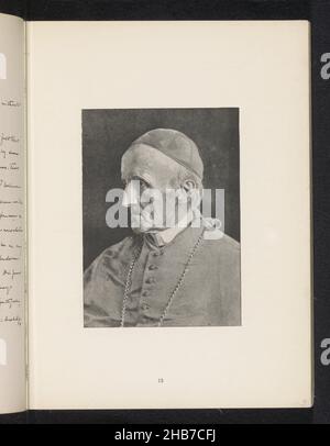 Photoréproduction d'un tableau, représentant un portrait du cardinal Henry Edward Manning, Russell & Sons, anonyme, c.1881 - avant 1891, papier, hauteur 142 mm × largeur 102 mm Banque D'Images