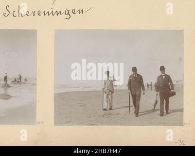 Scheveningen, photo 4 sur la page 32 de l'album Amsterdam 1890-1894., fabricant: Hendrik Herman van den Berg, Amsterdam, en 1890 ou après - avant 1894, support photographique WZQTR Banque D'Images