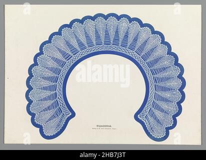 Motif de dentelle, feuille de la série 12 Naturselbstdrucke Auer., fabricant: Alois Auer, (mentionné sur l'objet), Vienne, 1855,papier, hauteur 245 mm × largeur 343 mm Banque D'Images