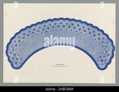 Motif de dentelle, feuille de la série 12 Naturselbstdrucke Auer., fabricant: Alois Auer, (mentionné sur l'objet), Vienne, 1855,papier, hauteur 245 mm × largeur 344 mm Banque D'Images