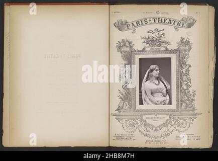 Portrait de Marie Caroline Miolan-Carvalho, Miolan-Carvalho (titre sur objet), Achille Quinet, Yves & Barret (mentionné sur objet), France, ch.1868 - 22-mai-1873, papier, hauteur 123 mm × largeur 89 mm Banque D'Images