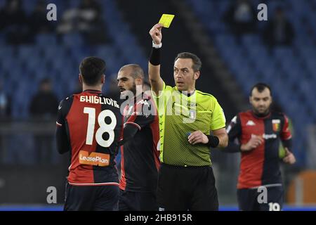 Rome, Italie.17th décembre 2021.Arbitre Pairetto pendant les 18th jours de la série A Championship entre S.S. Lazio vs Gênes CFC le 17 décembre 2021 au Stadio Olimpico à Rome, Italie.Crédit : Live Media Publishing Group/Alay Live News Banque D'Images