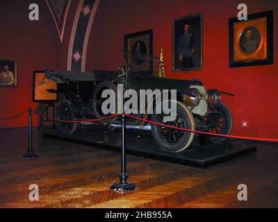 La limousine de luxe Graf & Stift Double Phaeton dans laquelle l'archiduc Franz Ferdinand et sa femme ont été assassinés en 1914 à Sarajevo Banque D'Images