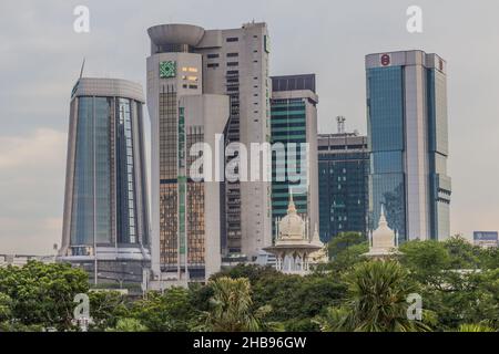 KUALA LUMPUR, MALAISIE - 23 MARS 2018 : paysage urbain de Kuala Lumpur, Malaisie Banque D'Images