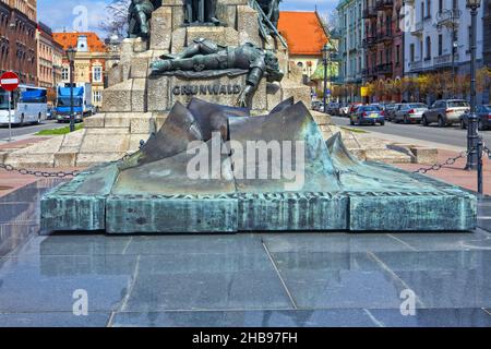 Pologne, Cracovie, tombe du soldat inconnu. Banque D'Images