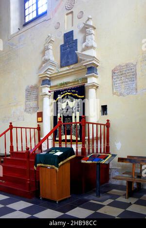 Pologne, Cracovie, Kazimierz, synagogue Izaaks. Banque D'Images