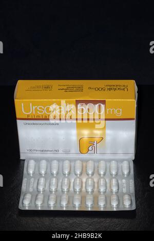 Ursocrak 500 mg Banque D'Images