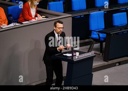 Berlin, Allemagne.16th décembre 2021.Le politicien allemand Otto Fricke.(Credit image: © Ralph Pache/PRESSCOV via ZUMA Press Wire) Banque D'Images