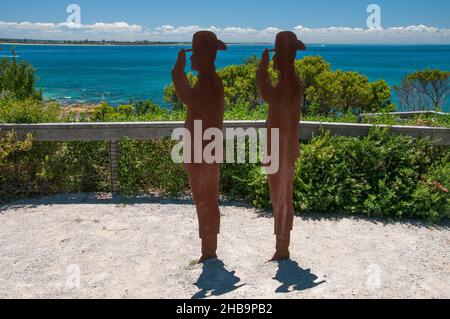 Ancien terrain de parade de fort Nepean à point Nepean National Parl, Victoria, Australie Banque D'Images