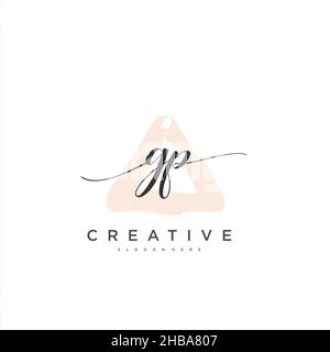 GP écriture initiale modèle géométrique minimaliste logo art vectoriel, logo pour la beauté d'affaires, la mode, et d'autres art Illustration de Vecteur