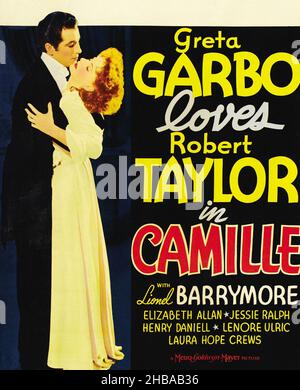 GRETA GARBO et ROBERT TAYLOR dans CAMILLE (1936), dirigé par GEORGE CUKOR.Crédit: M.G.M./ Album Banque D'Images