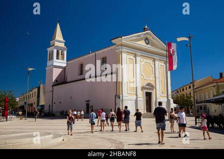 Église de la Dame des Anges à Porec, Istrie, Croatie. Banque D'Images