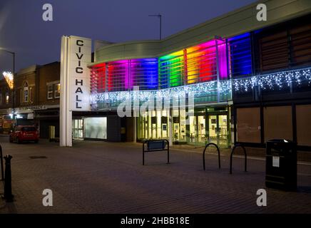 The Civic Hall, Bedworth, Warwickshire, Angleterre, Royaume-Uni Banque D'Images