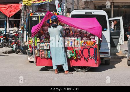 Marché local à Rawalpindi près d'Islamabad, province du Punjab, Pakistan Banque D'Images