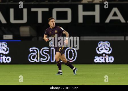 ALMELO, PAYS-BAS - DÉCEMBRE 18 : Tomas Suslov du FC Groningen lors du match hollandais Eredivisie entre Heracles Almelo et le FC Groningen à Erve Asito le 18 décembre 2021 à Almelo, pays-Bas (photo de Marcel ter Bals/Orange Pictures) Banque D'Images