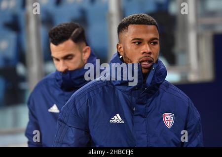 Cagliari, Italie.18th décembre 2021.Balde Diao Keita de Cagliari Calcio pendant Cagliari Calcio vs Udinese Calcio, football italien série A match à Cagliari, Italie, décembre 18 2021 crédit: Agence de photo indépendante/Alamy Live News Banque D'Images