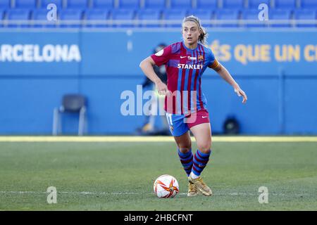 Barcelone, Espagne.18th décembre 2021.Barcelone, Espagne, décembre 18th 2021: Alexia Putellas (11 Barcelone) pendant, Primera Iberdrola match entre Barcelone et Rayo Vallecano au stade Johan Cruyff à Sant Joan Despi, Barcelone, Espagne.Rama Huerta/SPP crédit: SPP Sport presse photo./Alamy Live News Banque D'Images