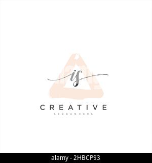 EST l'écriture initiale géométrique minimaliste logo modèle art vectoriel, logo pour la beauté d'affaires, la mode, et d'autres art Illustration de Vecteur