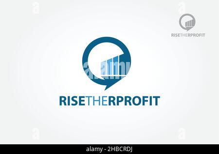 RISET le modèle de logo du vecteur de profit.Concept de symbole vectoriel pour la société comptable.Concept de symbole vectoriel pour la société comptable. Illustration de Vecteur